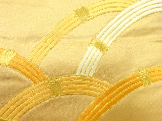 アンティーク　光悦垣模様刺繍名古屋帯